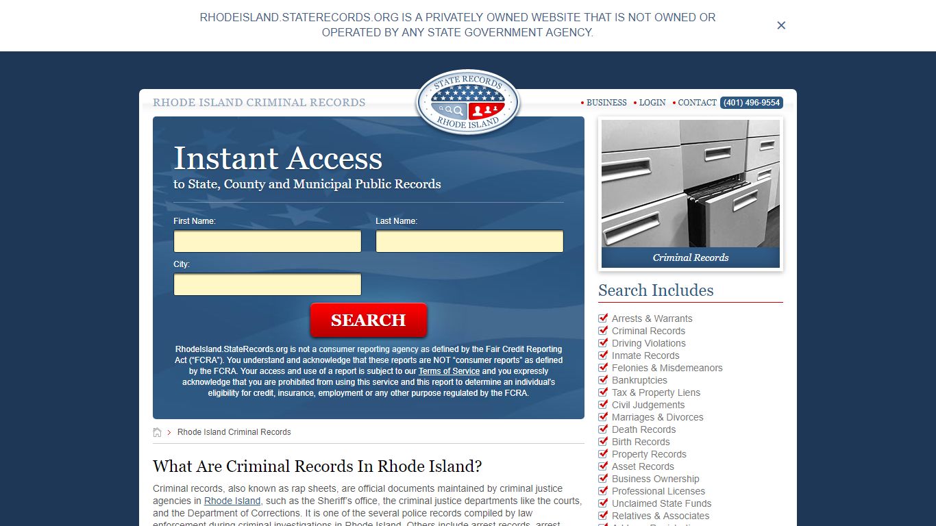 Rhode Island Criminal Records | StateRecords.org